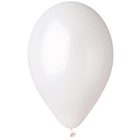 Lateksowe białe balony metalic GM110 12" - 30 cm. 100 szt.