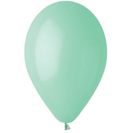 Lateksowe zielone Balony G110 pastel - klasyczne, 12" - 30 cm. 100 szt.