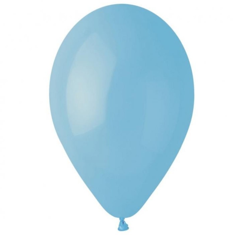 Lateksowe niebieskie Balony G110 pastel - klasyczne, 12" - 30 cm. 100 szt.