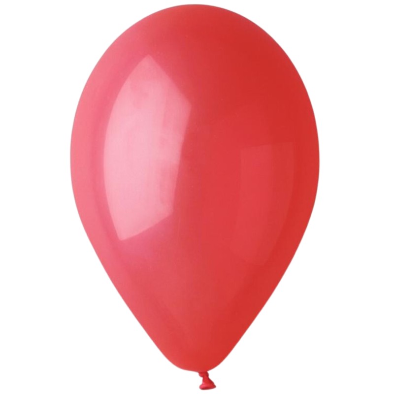 Lateksowe czerwone Balony G110 pastel - klasyczne, 12" - 30 cm. 100 szt.