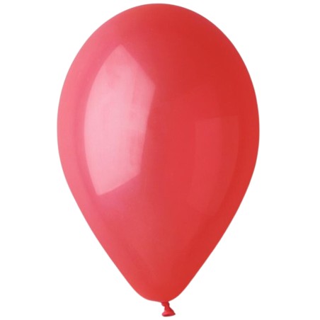Lateksowe czerwone Balony G110 pastel - klasyczne, 12" - 30 cm. 100 szt.