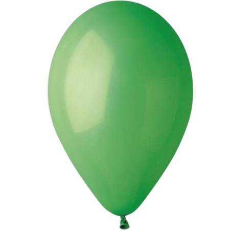 Lateksowe zielone Balony G110 pastel - klasyczne, 12" - 30 cm. 100 szt.