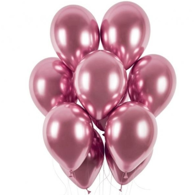 Lateksowe różowe Balony GB120 shiny - klasyczne, 13" - 33 cm. 50 szt.