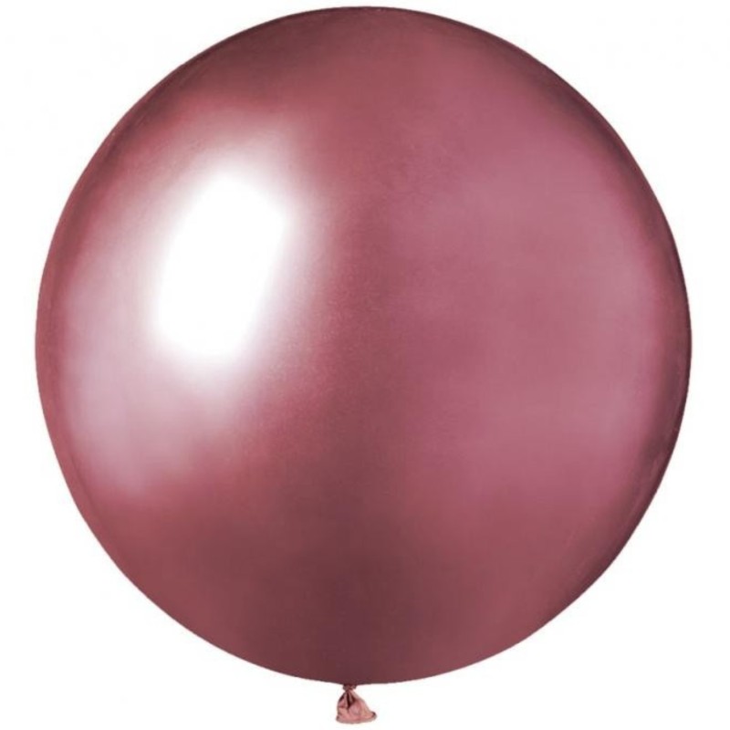 Lateksowe różowe Balony GB150 shiny - okrągłe, 19" - 48 cm. 25 szt.