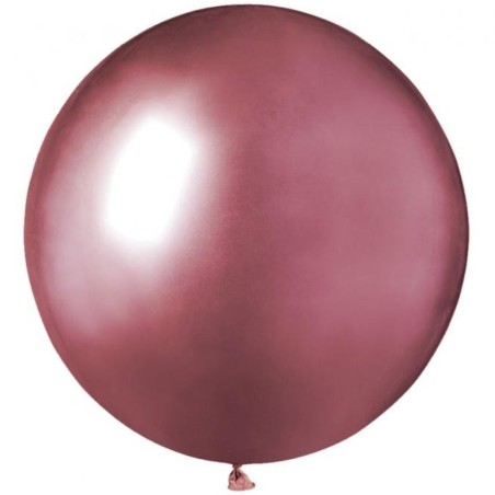 Lateksowe różowe Balony GB150 shiny - okrągłe, 19" - 48 cm. 25 szt.