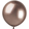 Lateksowe złote Balony GB150 shiny - okrągłe, 19" - 48 cm. 25 szt.