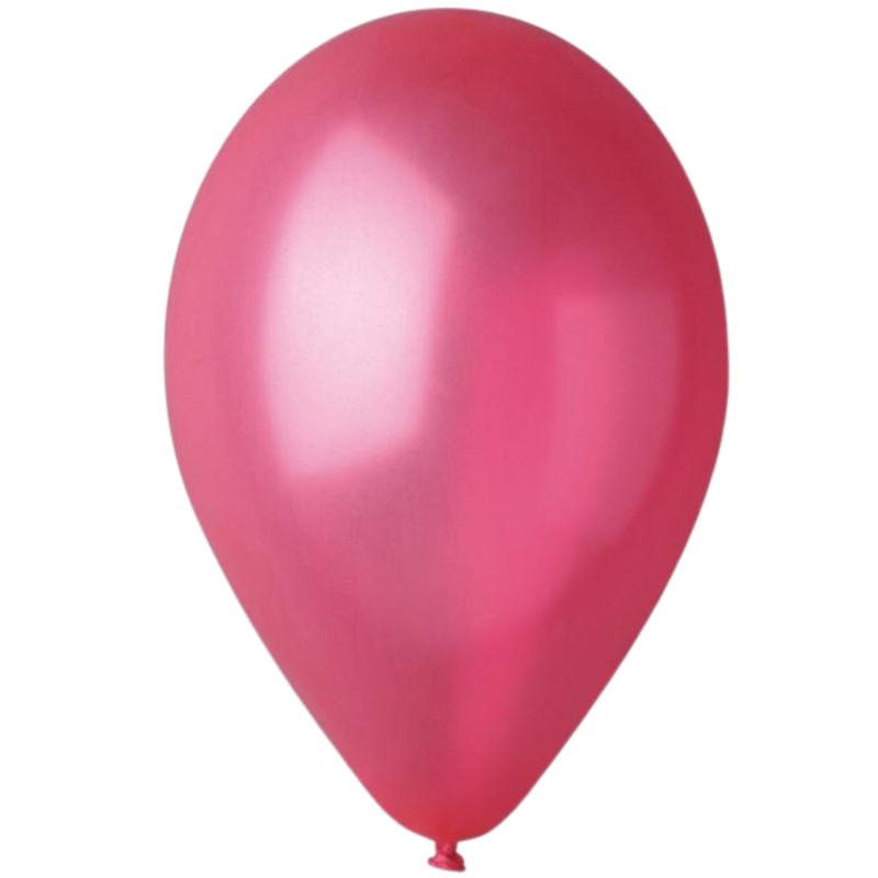 Lateksowe czerwone Balony GM120 metal - klasyczne, 13" - 33 cm. 50 szt.