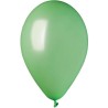 Lateksowe zielone Balony GM90 metaliczne - klasyczne 10"- 25 cm. 100 szt.