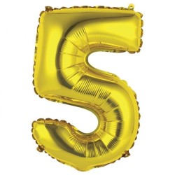 Foliowe złote balony "cyfra...