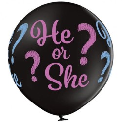 Lateksowy czarny Balon B250...