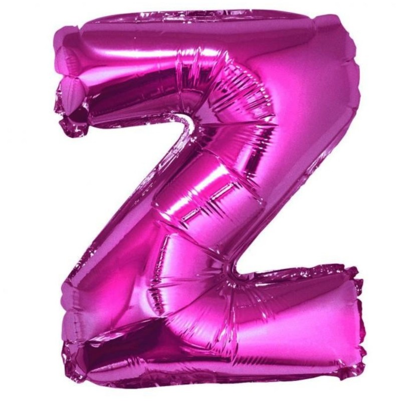Balon foliowy różowy "Litera Z", 14"- 35 cm /1szt