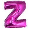 Balon foliowy różowy "Litera Z", 14"- 35 cm /1szt