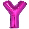 Balon foliowy różowy "Litera Y", 14"- 35 cm /1szt