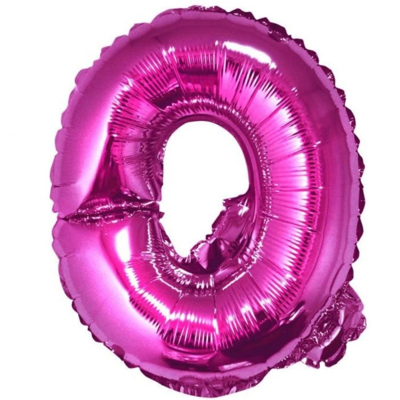 Balon foliowy różowy "Litera Q", 14"- 35 cm /1szt
