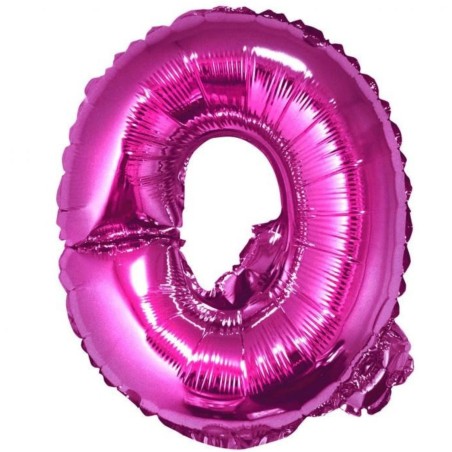 Balon foliowy różowy "Litera Q", 14"- 35 cm /1szt