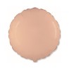 Foliowe pomarańczowy balony okrągłe, 18” - 46 cm. 1 szt.
