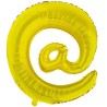 Balon foliowy złoty "Litera @", 35"- 89 cm /1szt