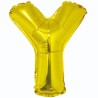 Balon foliowy złoty "Litera Y", 35"- 89 cm /1szt