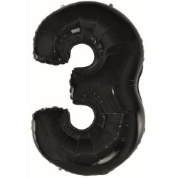Balon foliowy czarna "cyfra...