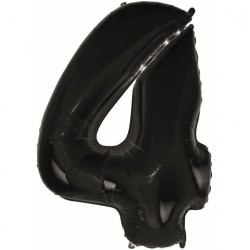 Balon foliowy czarna "cyfra...