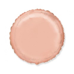 Foliowe różowe balony okrągłe, 18” - 46 cm. 1 szt.