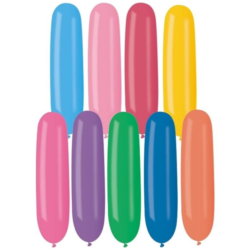 Lateksowe kolorowe Balon AD1 - "Rurka mniejsza" 18", 100 szt.