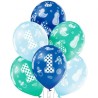 Lateksowe kolorowe Balony D11 1st Birthday Boy 6 szt., 12" - 30 cm.6 szt.
