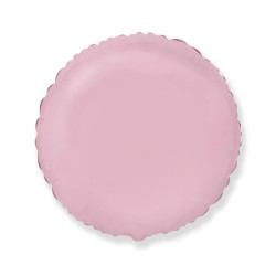 Foliowe Balony różowe w kształcie Okrągły. 18"- 46 cm / 1 szt.