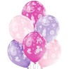 Lateksowe kolorowe Balony D11 Baby Girl 1C5S, 6 szt. 12" - 30 cm.