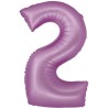 Balon foliowy fioletowa "cyfra 2", 30"- 76 cm /1szt