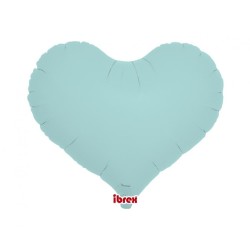 Balon foliowy niebieski w kształcie "serca", 14"- 35 cm / 5 szt.