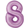 Balon foliowy fioletowa "cyfra 8", 30"- 76 cm /1szt