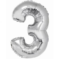 Balon foliowy srebrna...