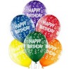 Lateksowe Balony D11 Happy Birthday - urodzinowe 12" - 30 cm., 6 szt.