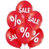 Lateksowe Balony D11 "Sale - Wyprzedaż"  30 cm., 6 szt.