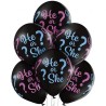 Lateksowe Balony D11 He or She - On czy ona?, 12" - 30 cm., 6 szt.