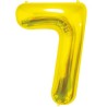 Balon foliowy złota "cyfra 7", 33,5"- 85 cm /1szt