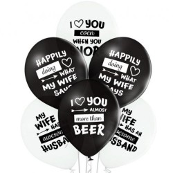 Lateksowe czarne i białe...