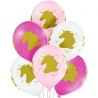 Lateksowe kolorowe Balony D11 Unicorn Head - Jednorożce 6 szt. 12"- 30 cm.