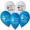 Lateksowe Balony Kocham Cię Tato (niebieskie, białe), 12" - 30 cm./ 5 szt.