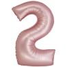 Balon foliowy różowa "cyfra 2", 30"- 76 cm /1szt