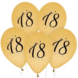 Lateksowe złote Balony 18,...