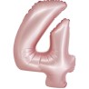 Balon foliowy różowa "cyfra 4", 30"- 76 cm /1szt
