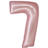 Balon foliowy różowa "cyfra 7", 30"- 76 cm /1szt