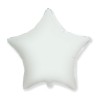 Balon foliowy biały w kształcie gwiazdy, 18"- 47 cm /1szt