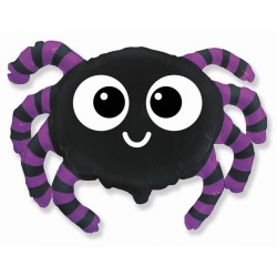 Kolorowy Balon foliowy 24" FX - Pająk 1 szt. Halloween