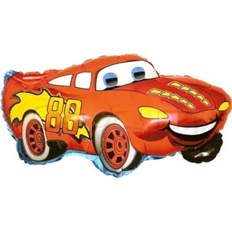 Kolorowy Balon foliowy 14" FX - "Uśmiechnięty samochód" 1 szt.