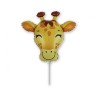 Kolorowy Balon foliowy 14" FX - Żyrafa (głowa) 1 szt. 33 cm.