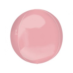 Foliowe różowe balony w kształcie kuli, 21” - 53 cm. 1 szt.