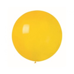 Lateksowe żółte balony kuliste, 31” - 80 cm. 1 szt.
